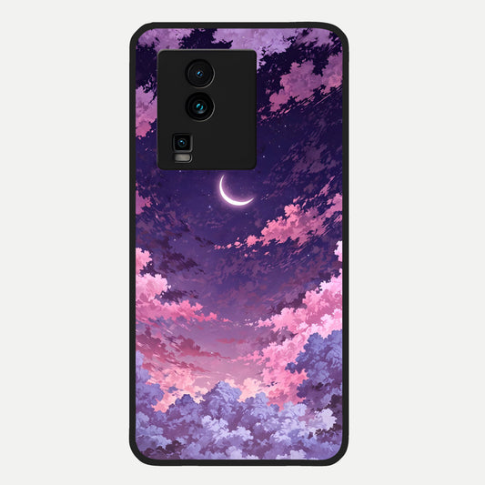  Sky Drift Clouds Glass Case For iQOO Neo 7 Pro back cover – full design glossy printed glass finish