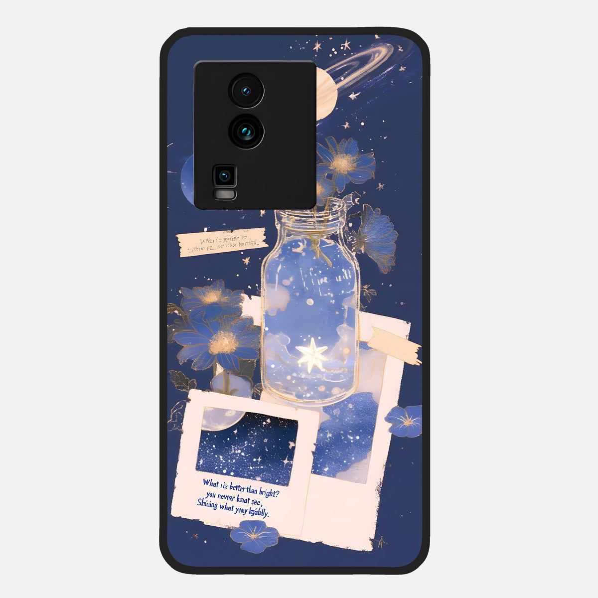 Starlit Cosmic Jar Glass Case For iQOO Neo 7 Pro back cover – full design glossy printed glass finish