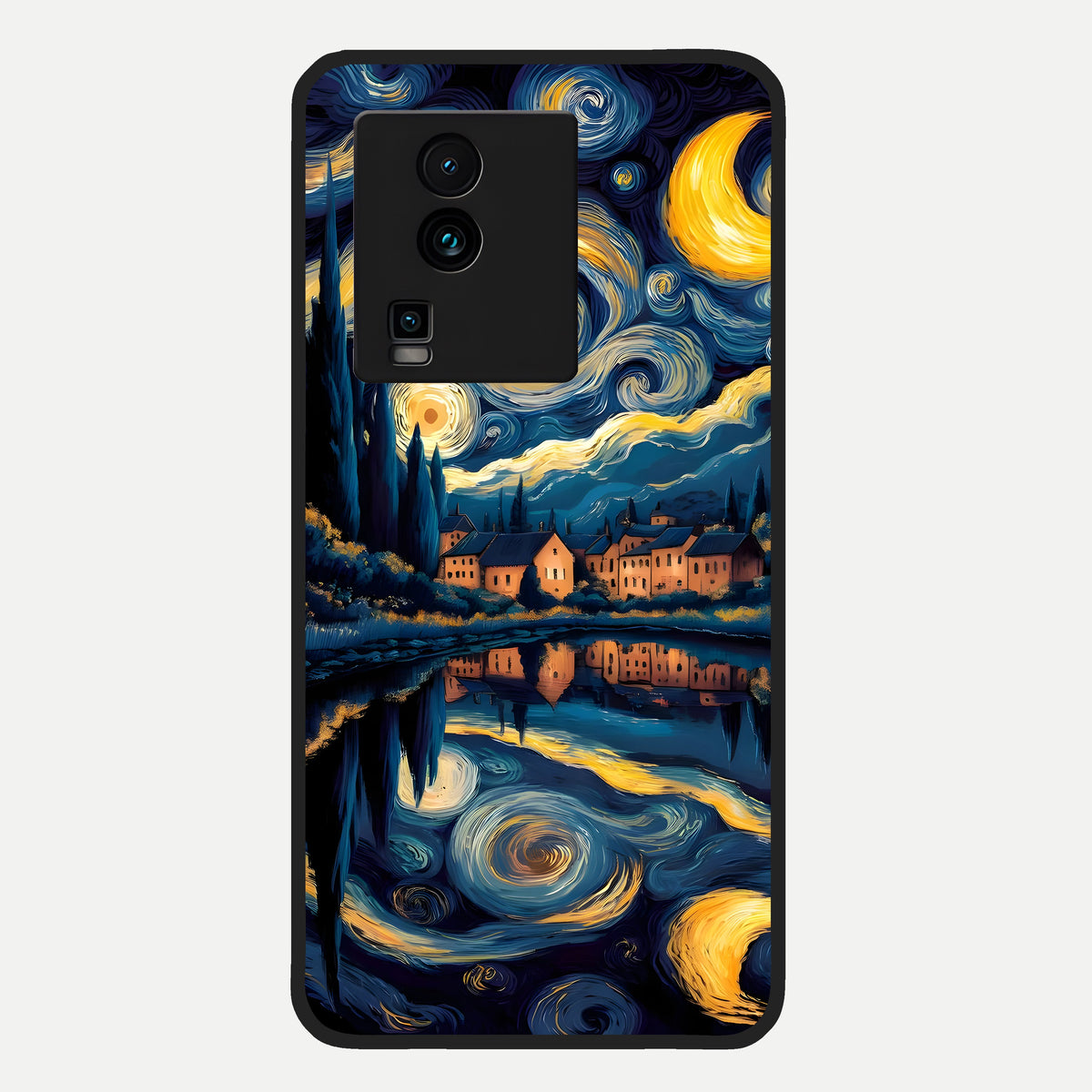  Starry Sky Serenity Glass Case For iQOO Neo 7 Pro back cover – full design glossy printed glass finish