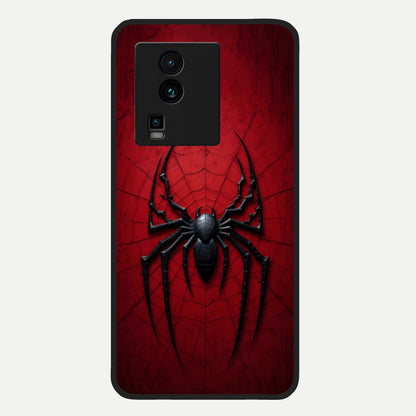  Superhero Web Emblem Glass Case For iQOO Neo 7 Pro back cover – full design glossy printed glass finish