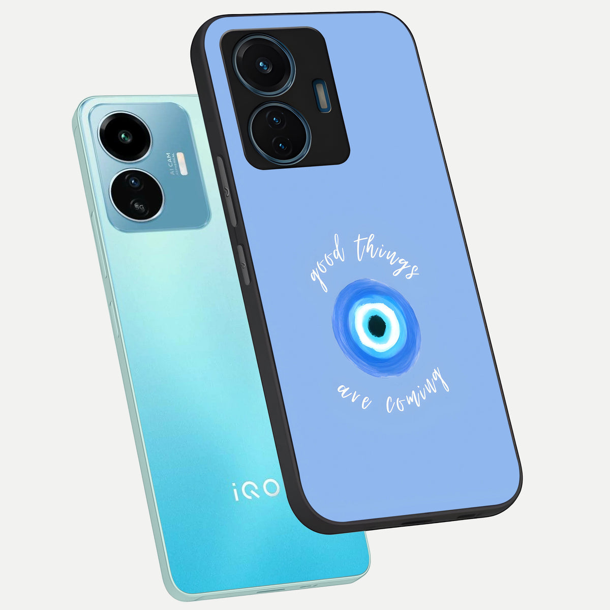  Bright Future Ahead phone case For iQOO Z6 Lite 5G showing premium glass back cover with detailed artwork