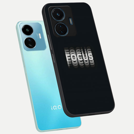  Mono Focus Vision phone case For iQOO Z6 Lite 5G showing premium glass back cover with detailed artwork