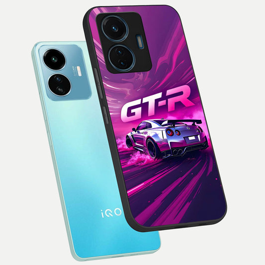  Speed Drift Legend phone case For iQOO Z6 Lite 5G showing premium glass back cover with detailed artwork