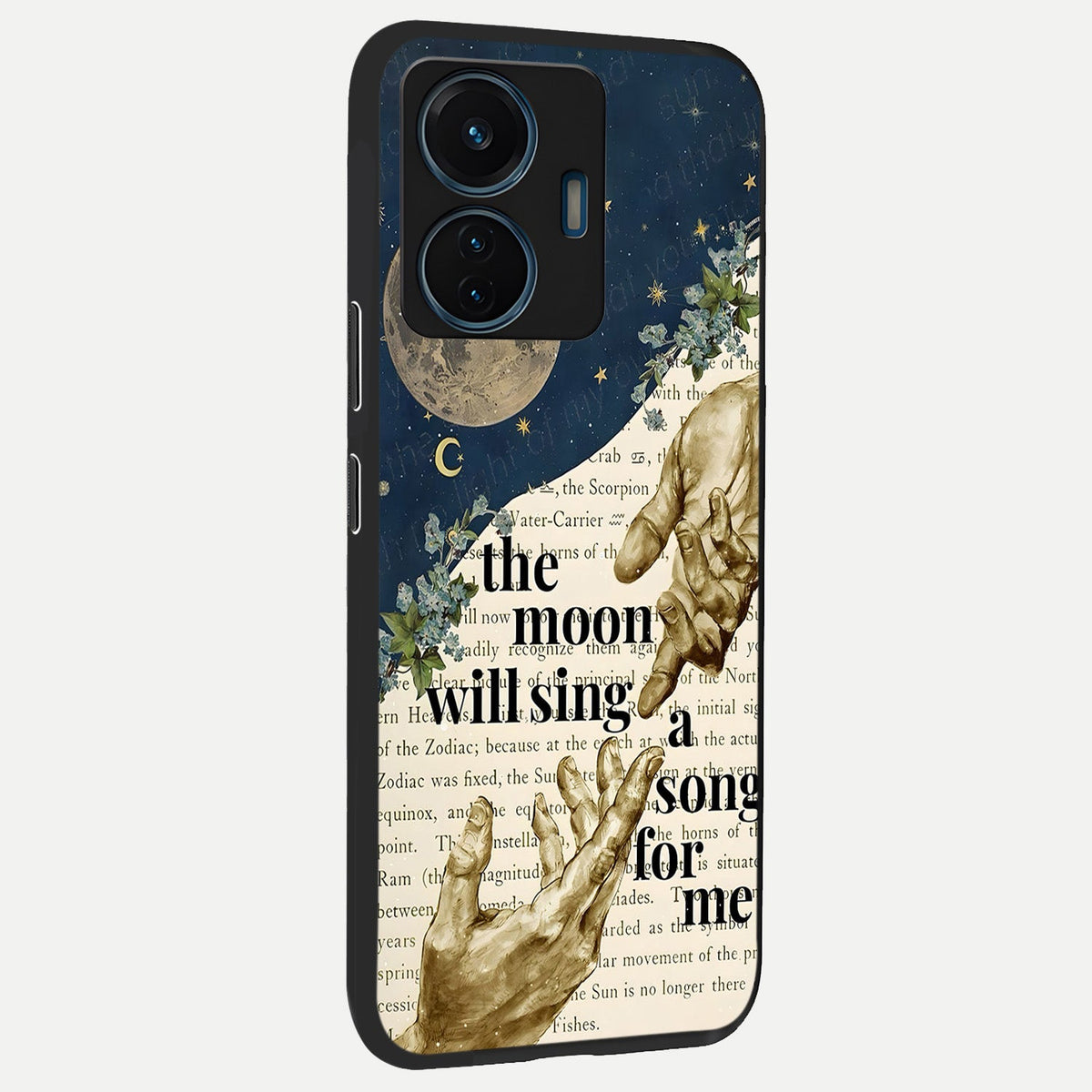  Aesthetic Divine back cover For iQOO Z6 Lite 5G slim fit glass case with vibrant aesthetic design