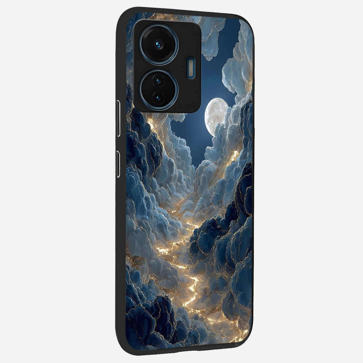 Celestial Cloud Road back cover For iQOO Z6 Lite 5G slim fit glass case with vibrant aesthetic design