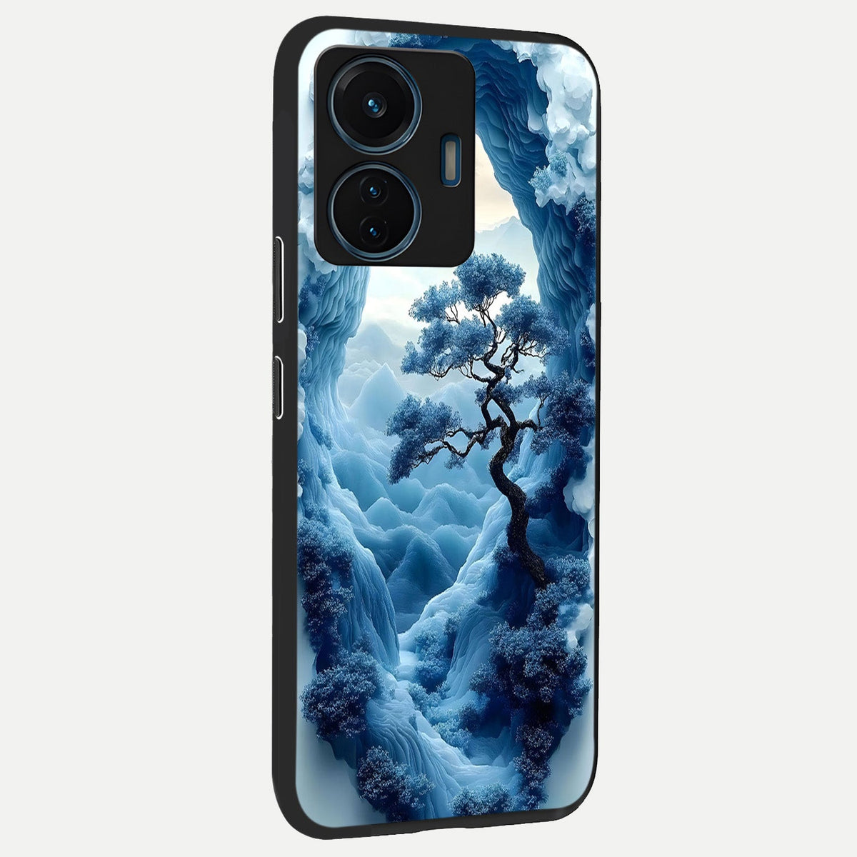  Frozen Serenity Gate back cover For iQOO Z6 Lite 5G slim fit glass case with vibrant aesthetic design