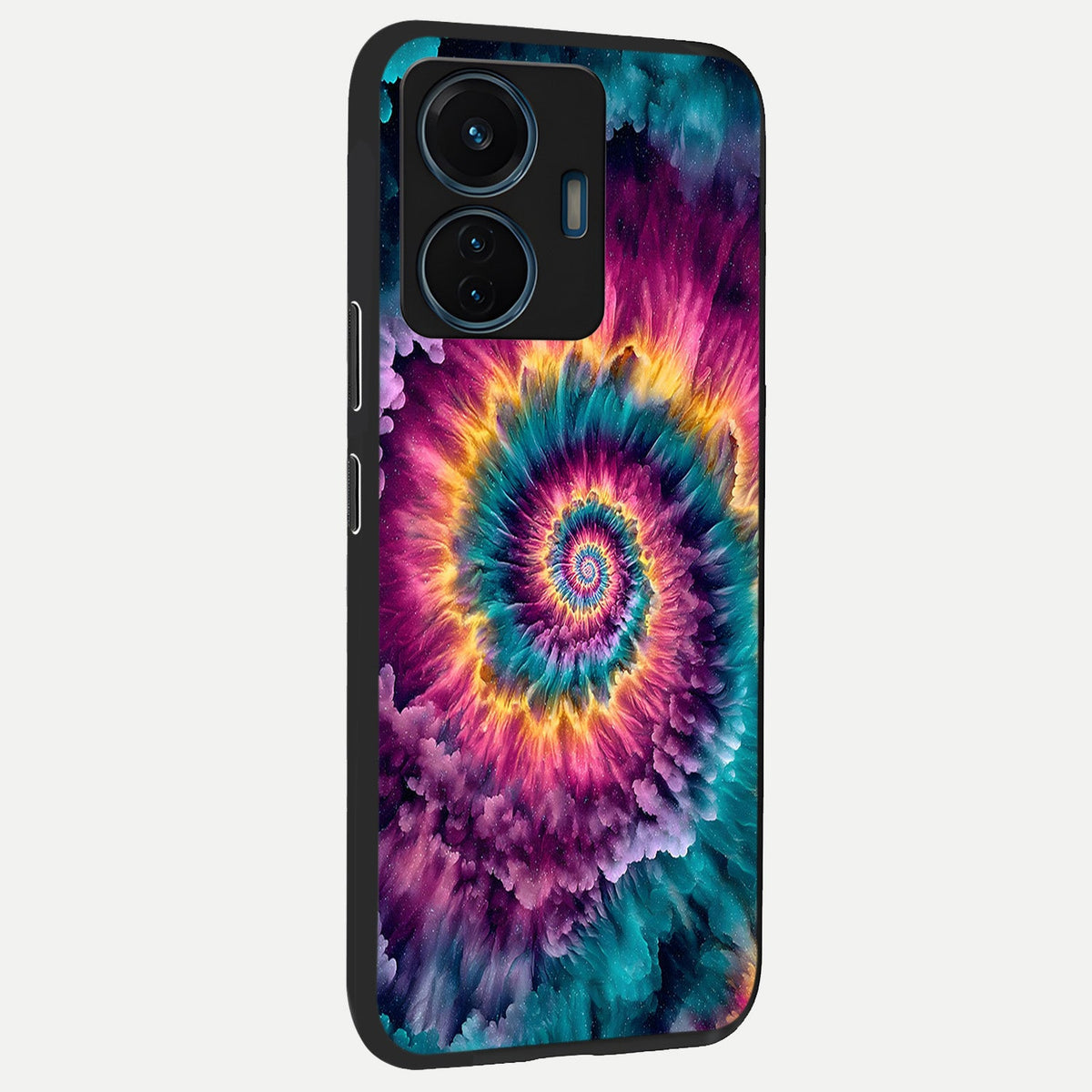  Galactic Spiral Burst back cover For iQOO Z6 Lite 5G slim fit glass case with vibrant aesthetic design