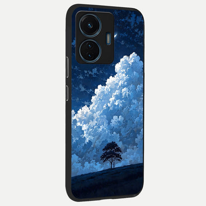  Midnight Sky Serenity back cover For iQOO Z6 Lite 5G slim fit glass case with vibrant aesthetic design