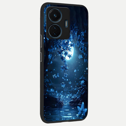  Moonlight Petal Dream back cover For iQOO Z6 Lite 5G slim fit glass case with vibrant aesthetic design