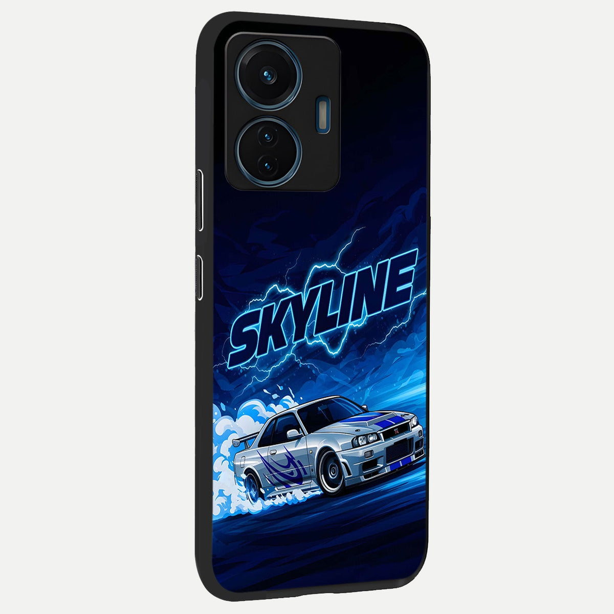  Neon Drift Beast back cover For iQOO Z6 Lite 5G slim fit glass case with vibrant aesthetic design