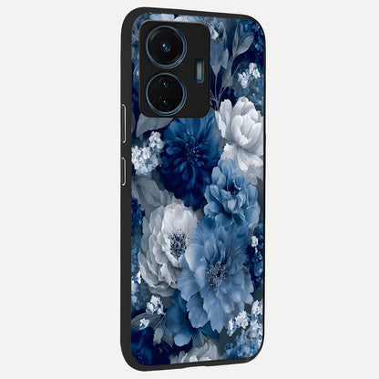  Royal Bloom Garden back cover For iQOO Z6 Lite 5G slim fit glass case with vibrant aesthetic design