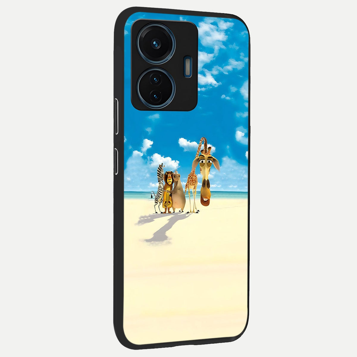  Tropical Fun Squad back cover For iQOO Z6 Lite 5G slim fit glass case with vibrant aesthetic design