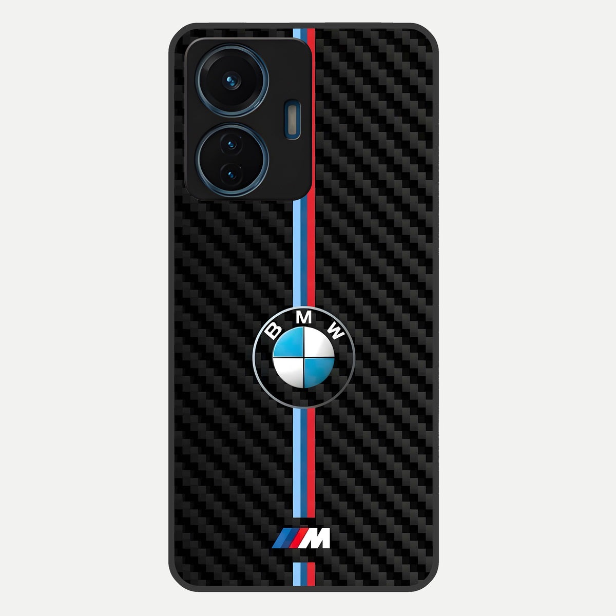  BMW Pattern Glass Case For iQOO Z6 Lite 5G back cover – full design glossy printed glass finish