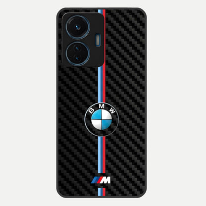  BMW Pattern Glass Case For iQOO Z6 Lite 5G back cover – full design glossy printed glass finish