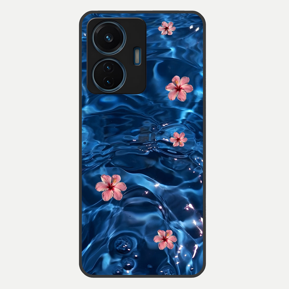  Bloom Thread Art Glass Case For iQOO Z6 Lite 5G back cover – full design glossy printed glass finish