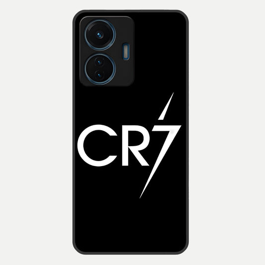  CR7 Elite Strike Glass Case For iQOO Z6 Lite 5G back cover – full design glossy printed glass finish
