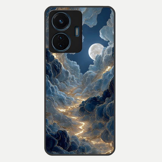  Celestial Cloud Road Glass Case For iQOO Z6 Lite 5G back cover – full design glossy printed glass finish