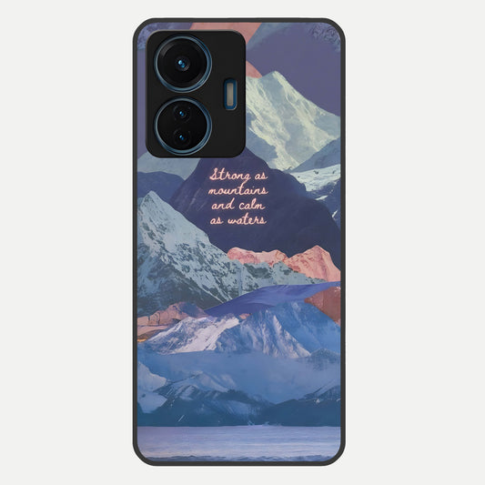  Celestial Mountain Calm Glass Case For iQOO Z6 Lite 5G back cover – full design glossy printed glass finish