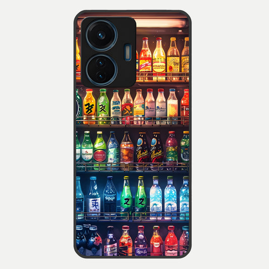  Colorfull Tree Glass Case For iQOO Z6 Lite 5G back cover – full design glossy printed glass finish