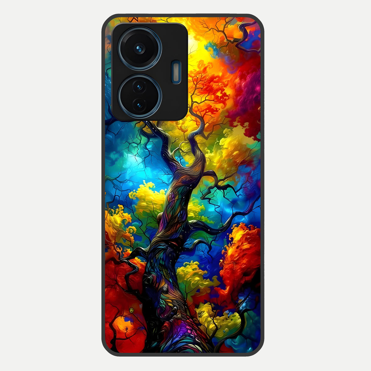  Colorful Soda Bottles Glass Case For iQOO Z6 Lite 5G back cover – full design glossy printed glass finish