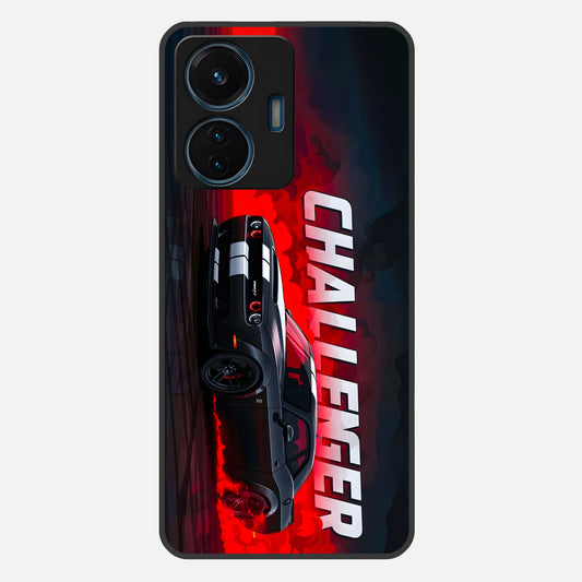  Crimson Challenger Fury Glass Case For iQOO Z6 Lite 5G back cover – full design glossy printed glass finish
