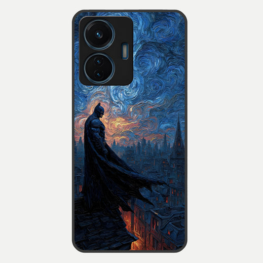  Dark Knight Dusk Glass Case For iQOO Z6 Lite 5G back cover – full design glossy printed glass finish