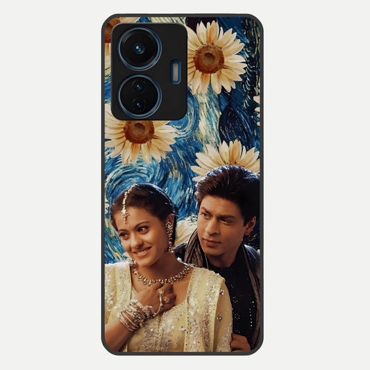  Eternal Love Story Glass Case For iQOO Z6 Lite 5G back cover – full design glossy printed glass finish