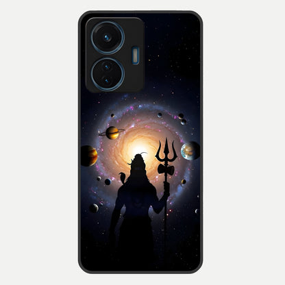  Galactic Shiva Vision Glass Case For iQOO Z6 Lite 5G back cover – full design glossy printed glass finish