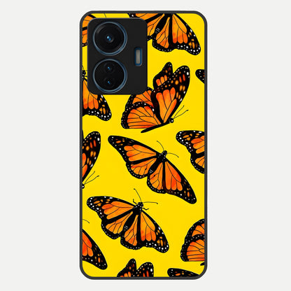  Golden Wing Flight Glass Case For iQOO Z6 Lite 5G back cover – full design glossy printed glass finish