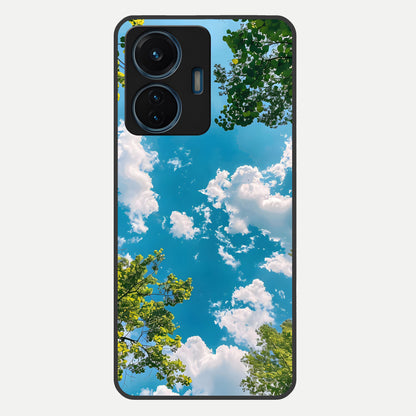  Green Moon Energy Glass Case For iQOO Z6 Lite 5G back cover – full design glossy printed glass finish
