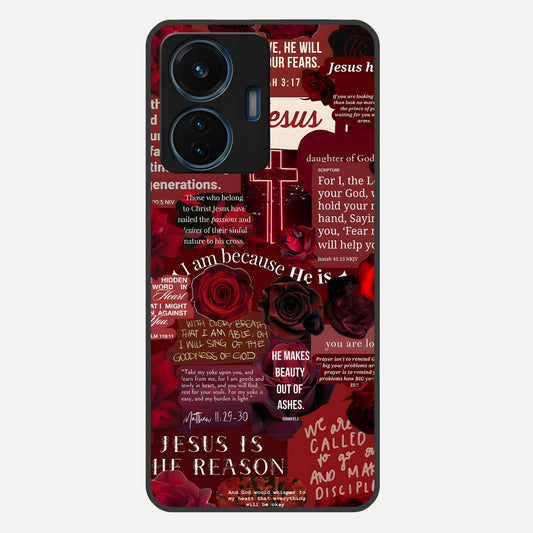  Jesus Love Heals Glass Case For iQOO Z6 Lite 5G back cover – full design glossy printed glass finish