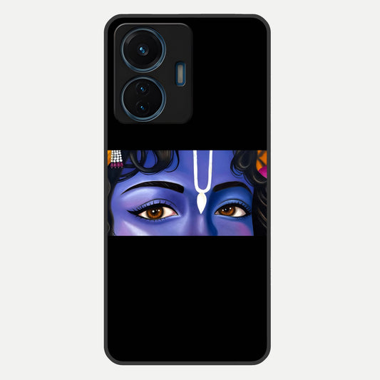  Krishna Eye Glass Case For iQOO Z6 Lite 5G back cover – full design glossy printed glass finish