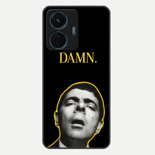  Mr Bean Damn Glass Case For iQOO Z6 Lite 5G back cover – full design glossy printed glass finish