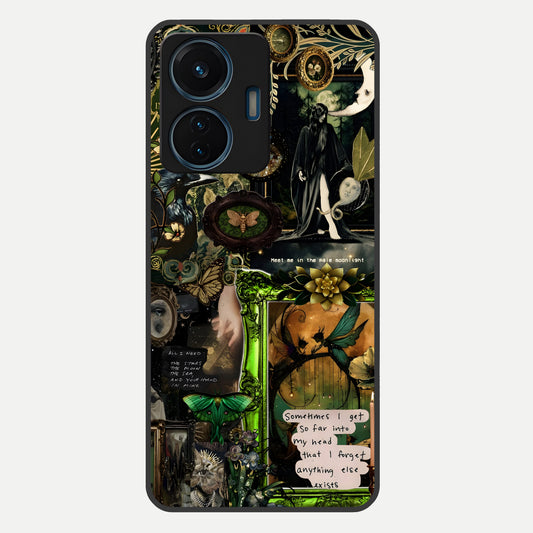  Mystic Woods Secret Glass Case For iQOO Z6 Lite 5G back cover – full design glossy printed glass finish