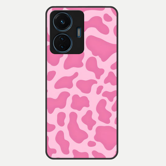  Pinkish Scenery Glass Case For iQOO Z6 Lite 5G back cover – full design glossy printed glass finish