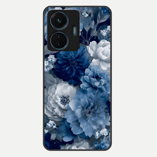  Royal Bloom Garden Glass Case For iQOO Z6 Lite 5G back cover – full design glossy printed glass finish