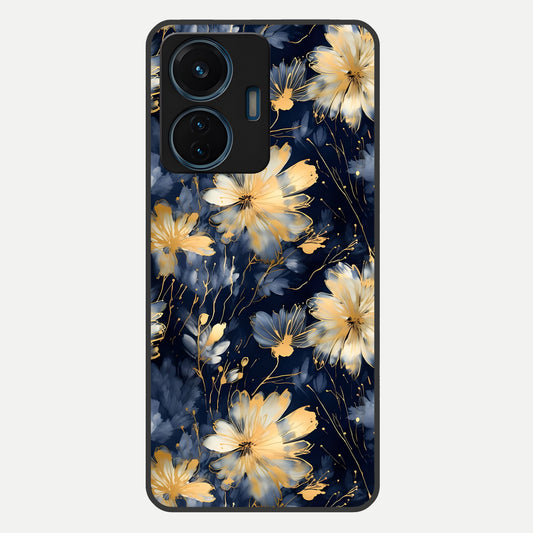  Royal Petal Dream Glass Case For iQOO Z6 Lite 5G back cover – full design glossy printed glass finish