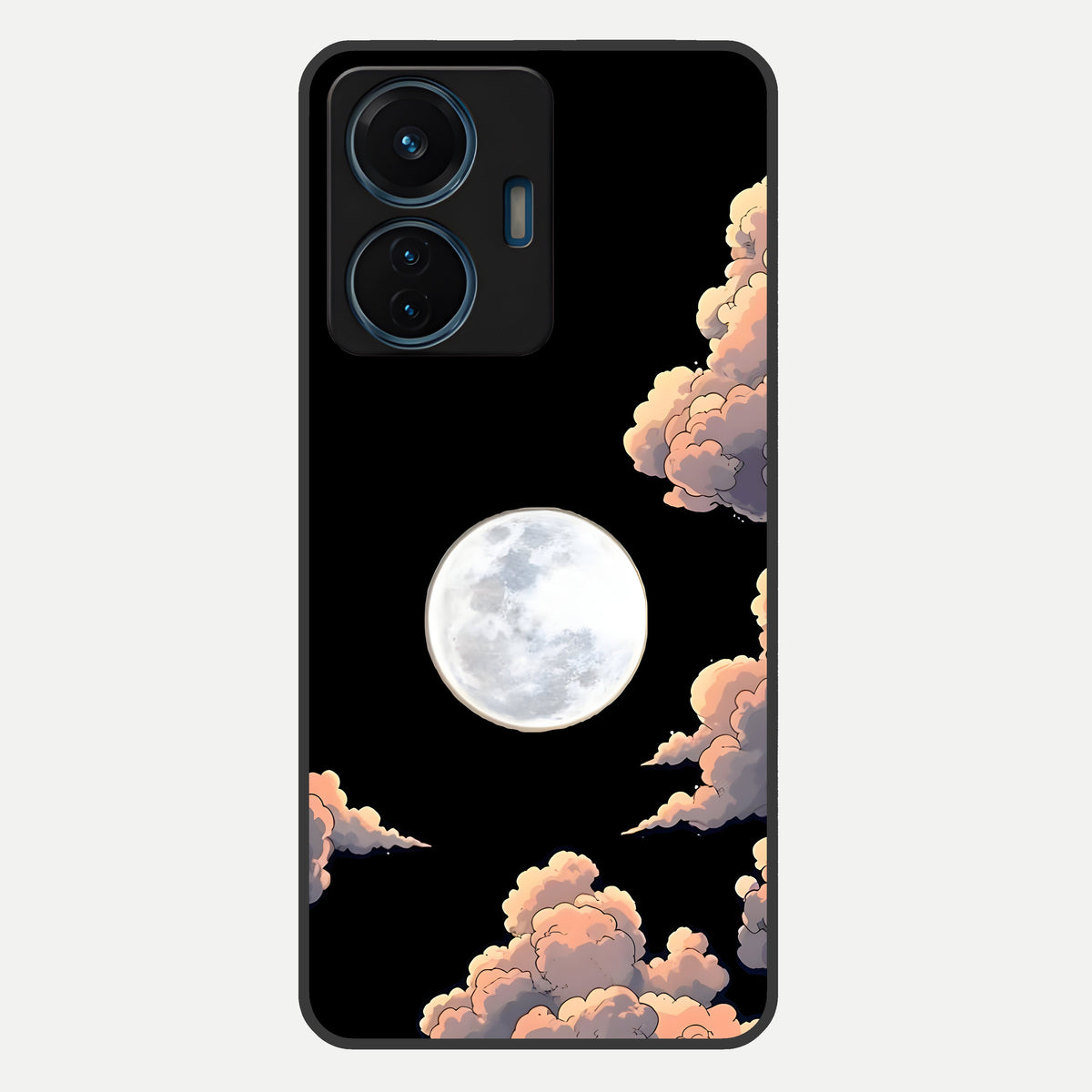  Shade Cloud Moon Glass Case For iQOO Z6 Lite 5G back cover – full design glossy printed glass finish