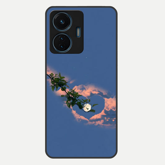  Sky Under Tree Glass Case For iQOO Z6 Lite 5G back cover – full design glossy printed glass finish