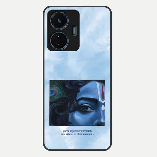  Spiritual Krishna Glass Case For iQOO Z6 Lite 5G back cover – full design glossy printed glass finish