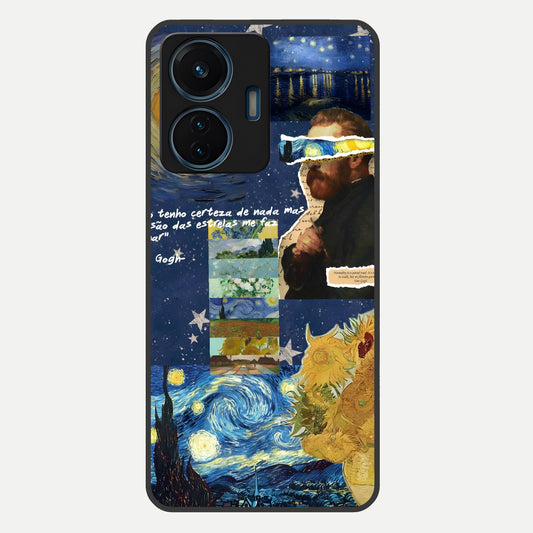  Starry Dream Vision Glass Case For iQOO Z6 Lite 5G back cover – full design glossy printed glass finish