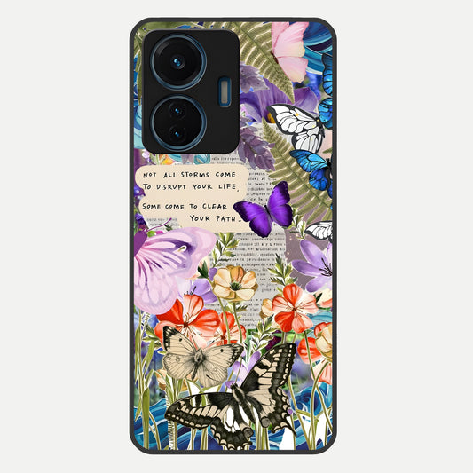 Storm Path Bloom Glass Case For iQOO Z6 Lite 5G back cover – full design glossy printed glass finish