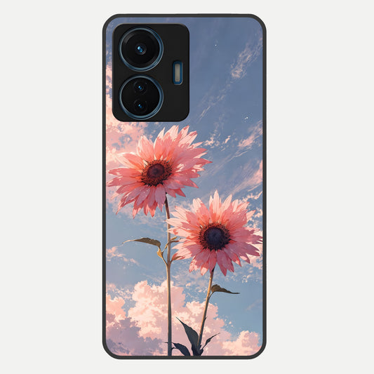  Sun Moon Balance Glass Case For iQOO Z6 Lite 5G back cover – full design glossy printed glass finish
