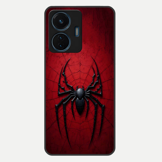  Superhero Web Emblem Glass Case For iQOO Z6 Lite 5G back cover – full design glossy printed glass finish