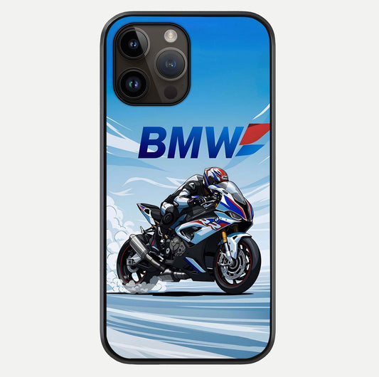 BMW Power Drift Glass Case For iPhone 14 Pro Max by Custom World