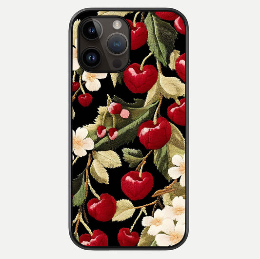 Blooming Water Drift Glass Case For iPhone 14 Pro Max by Custom World