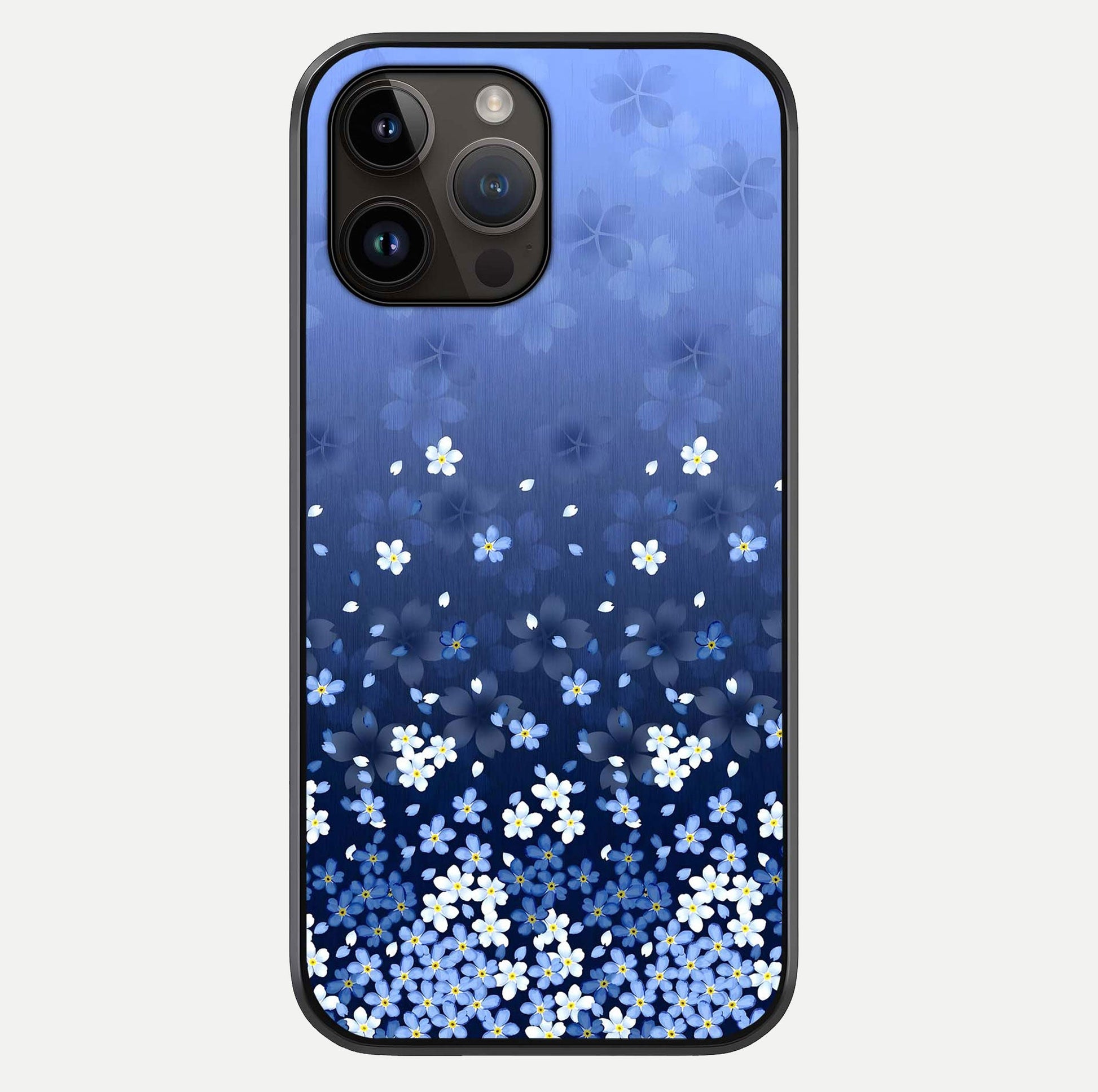 Blue Starry Glass Case For iPhone 14 Pro Max by Custom World