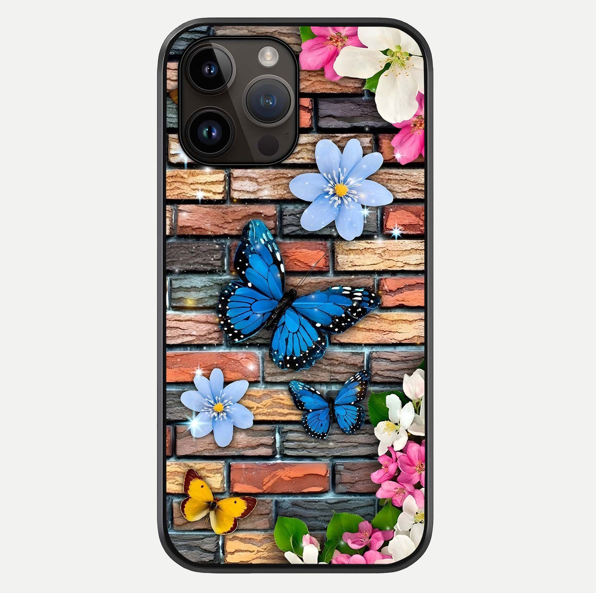 Brick Bloom Flight Glass Case For iPhone 14 Pro Max by Custom World