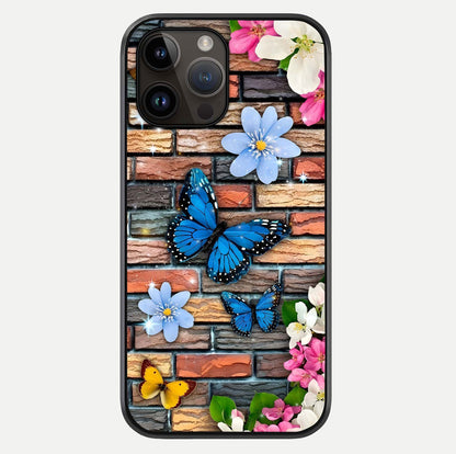 Brick Bloom Flight Glass Case For iPhone 14 Pro Max by Custom World