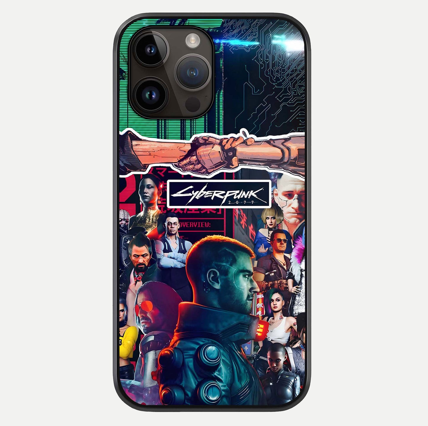 CYBERPUNK Legacy Glass Case For iPhone 14 Pro Max by Custom World